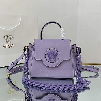 Versace Small La Medusa Handbag Lilac DBFI040 20x10x17cm