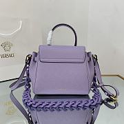 Versace Small La Medusa Handbag Lilac DBFI040 20x10x17cm - 6