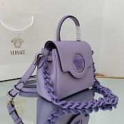 Versace Small La Medusa Handbag Lilac DBFI040 20x10x17cm - 5