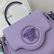 Versace Small La Medusa Handbag Lilac DBFI040 20x10x17cm - 2