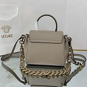 Versace Small La Medusa Handbag Beige DBFI040 20x10x17cm - 4