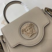 Versace Small La Medusa Handbag Beige DBFI040 20x10x17cm - 2