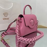 Versace Small La Medusa Handbag Pink DBFI040 20x10x17cm - 6