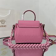 Versace Small La Medusa Handbag Pink DBFI040 20x10x17cm - 2