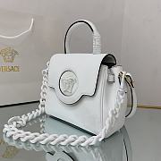 Versace Small La Medusa Handbag White DBFI040 20x10x17cm - 4