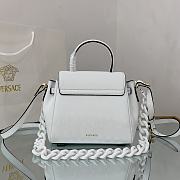 Versace Small La Medusa Handbag White DBFI040 20x10x17cm - 5