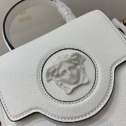 Versace Small La Medusa Handbag White DBFI040 20x10x17cm - 2