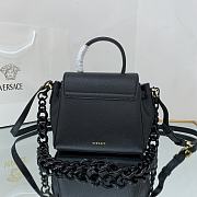 Versace Small La Medusa Handbag Black DBFI040 20x10x17cm - 5