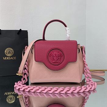 Versace Small La Medusa Handbag Pastel Pink DBFI040 20x10x17cm