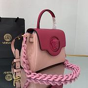 Versace Small La Medusa Handbag Pastel Pink DBFI040 20x10x17cm - 4