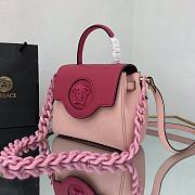 Versace Small La Medusa Handbag Pastel Pink DBFI040 20x10x17cm - 6