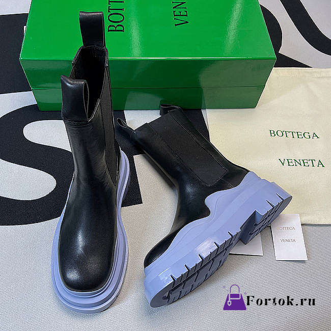 Bottega Veneta Tire two-tone Boots Light Purple - 1