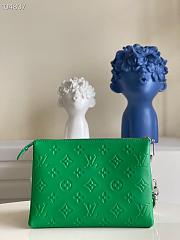 Louis Vuitton Coussin BB Monogram Silver-tone Metal Leather Green M59389 20x16x12cm - 3