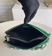 Louis Vuitton Coussin BB Monogram Silver-tone Metal Leather Green M59389 20x16x12cm - 5