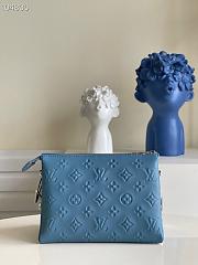 Louis Vuitton Coussin BB Monogram Silver-tone Metal Leather Blue M59389 20x16x12cm - 3