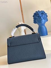Louis Vuitton Twist One Handle MM Taurillon Leather Blue Marine M57090 29x21x12cm - 5