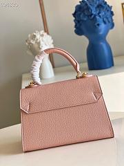 Louis Vuitton Twist One Handle MM Taurillon Leather Rose Pink M57090 29x21x12cm - 5