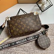 Louis Vuitton Multi Pochette Accessoires Monogram Black Strap M44823 25x13cm - 5