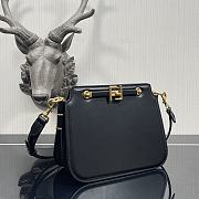 Fendi Touch Leather Bag Black 8BT349 26.5x10x19cm - 3