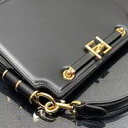Fendi Touch Leather Bag Black 8BT349 26.5x10x19cm - 2