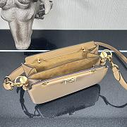 Fendi Touch Leather Bag Beige 8BT349 26.5x10x19cm - 2