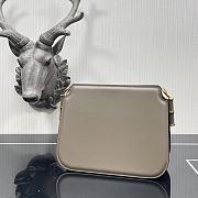 Fendi Touch Leather Bag Gray 8BT349 26.5x10x19cm - 4