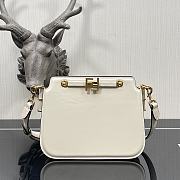 Fendi Touch Leather Bag White 8BT349 26.5x10x19cm - 1