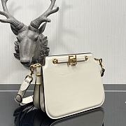Fendi Touch Leather Bag White 8BT349 26.5x10x19cm - 6