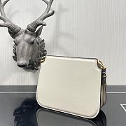 Fendi Touch Leather Bag White/Python 8BT349 26.5x10x19cm - 5