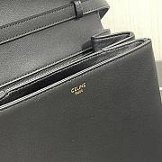 Celine Medium Tabou Smooth Leather Black 196583DK1 22x16x7cm - 5