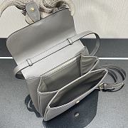 Celine Medium Tabou Smooth Leather Gray 196583DK1 22x16x7cm - 5
