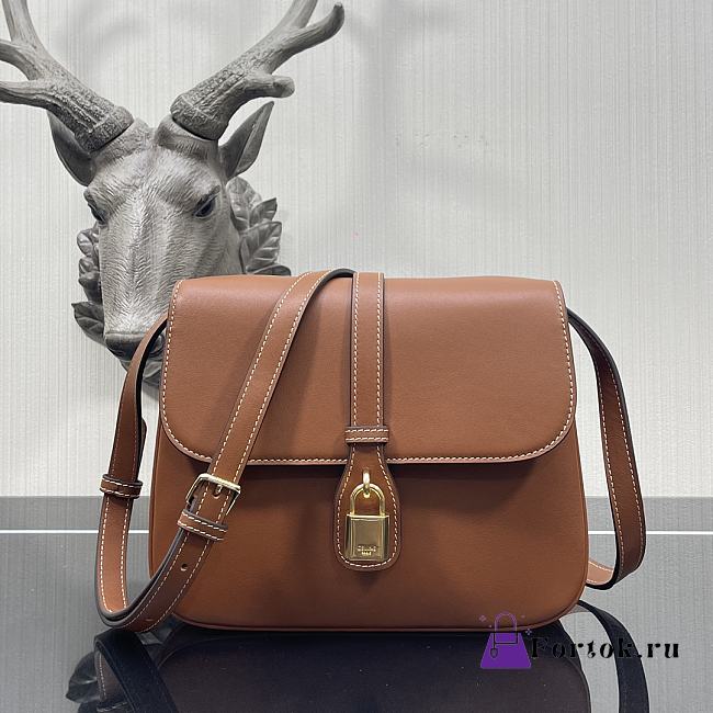 Celine Medium Tabou Smooth Leather Tan 196583DK1  22x16x7cm - 1