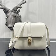 Celine Medium Tabou Smooth Leather White 196583DK1 22x16x7cm - 1