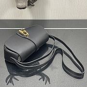 Celine Clutch On Strap Smooth Leather Black 10I593DQ1 18×8×5cm  - 6