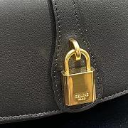 Celine Clutch On Strap Smooth Leather Black 10I593DQ1 18×8×5cm  - 2