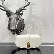 Celine Clutch On Strap Smooth Leather White 10I593DQ1 18×8×5cm - 1