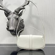 Celine Clutch On Strap Smooth Leather White 10I593DQ1 18×8×5cm - 5