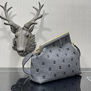 Fendi Medium First Flannel Gray 8BP127 32.5x15x23.5cm - 5