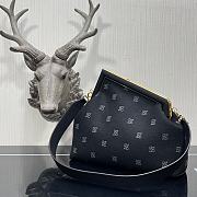 Fendi Medium First Flannel Black 8BP127 32.5x15x23.5cm - 6