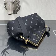 Fendi Medium First Flannel Black 8BP127 32.5x15x23.5cm - 2