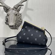 Fendi Small First Flannel Black 8BP129ABVE 26x9.5x18cm - 5