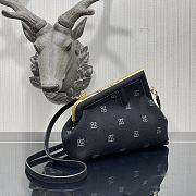 Fendi Small First Flannel Black 8BP129ABVE 26x9.5x18cm - 4