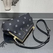 Fendi Small First Flannel Black 8BP129ABVE 26x9.5x18cm - 2