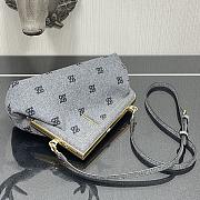 Fendi Small First Flannel Gray 8BP129ABVE 26x9.5x18cm - 5