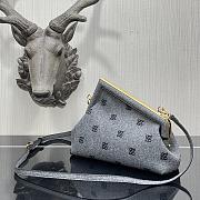 Fendi Small First Flannel Gray 8BP129ABVE 26x9.5x18cm - 3