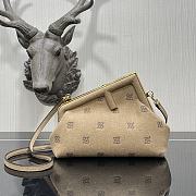 Fendi Small First Flannel Beige 8BP129ABVE 26x9.5x18cm - 1
