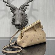 Fendi Small First Flannel Beige 8BP129ABVE 26x9.5x18cm - 6
