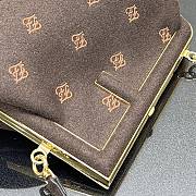 Fendi Small First Flannel Dark Brown 8BP129ABVE 26x9.5x18cm - 6