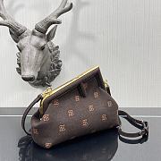 Fendi Small First Flannel Dark Brown 8BP129ABVE 26x9.5x18cm - 3