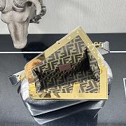 Fendi Medium First Silver Leather 8BP127 32.5x15x23.5cm - 6